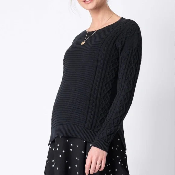 Seraphine Black Long Sleeve Dress - Picture 4 of 7